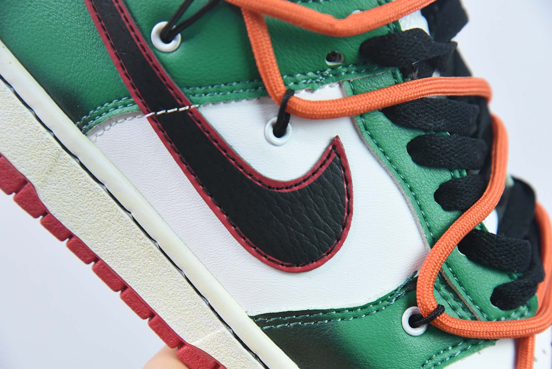 NK SB Dunk Low 解构抽绳低帮 75周年白绿 涂鸦 印花 货号：DD6288-100-54