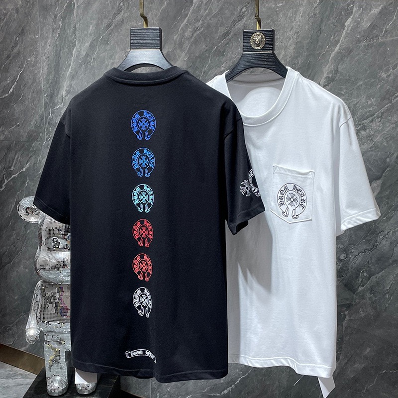 高版本Chrome Hearts 克罗心 串标马蹄印花短袖