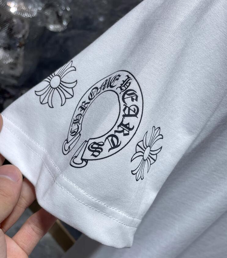 高版本Chrome Hearts 克罗心 串标马蹄印花短袖