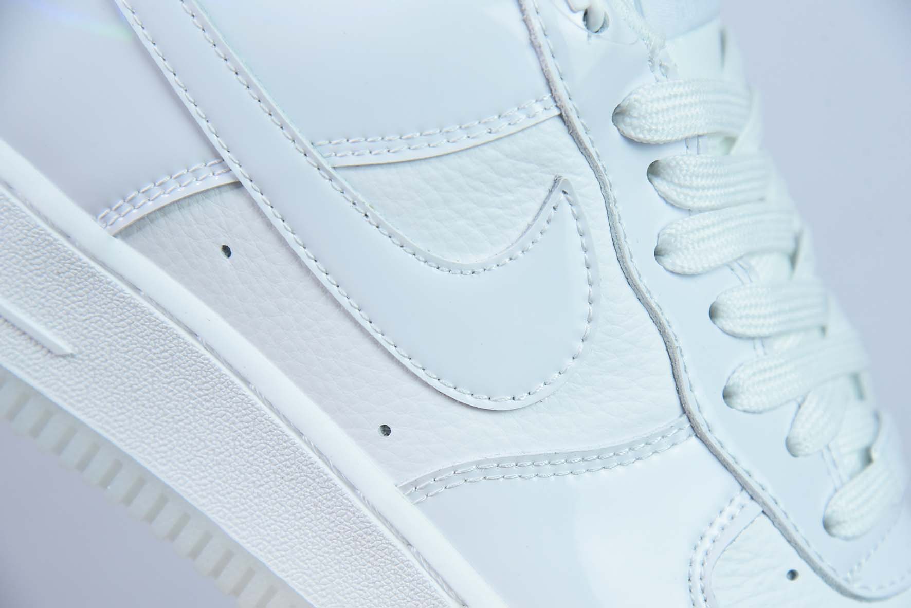Nike Air Force 1’07 Low"White Pearlescent"空军一号经典低帮百搭休闲运动板鞋“漆皮全白珠光”货号：HP3656-522