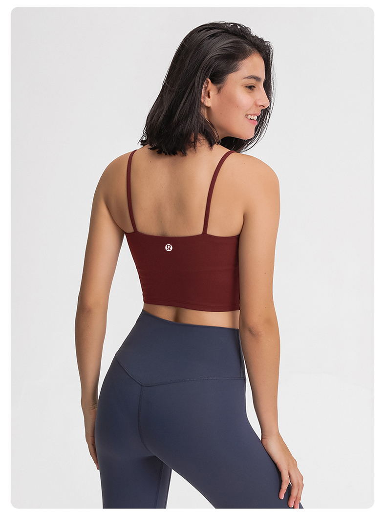 Lululemon tank yoga deep red