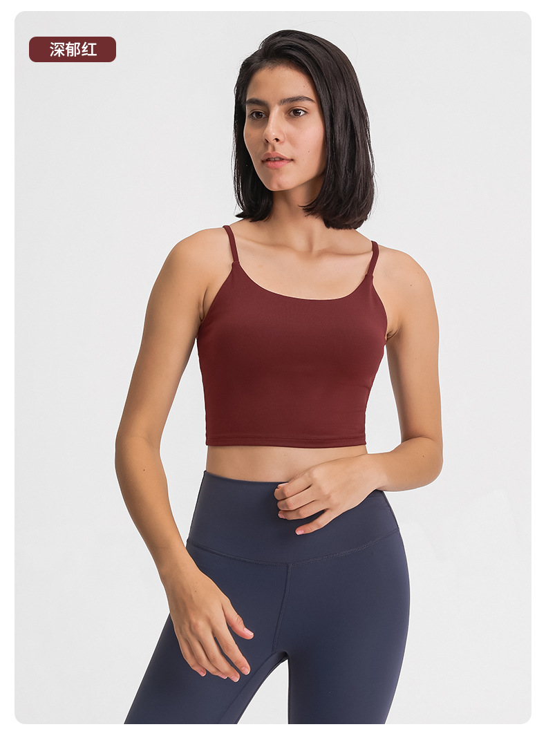 Lululemon tank yoga deep red