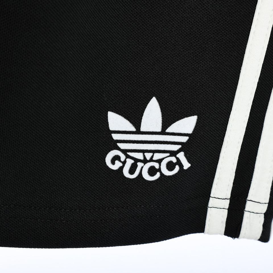 190 Gucci X Adidas 2023ss 织带联名刺绣短裤