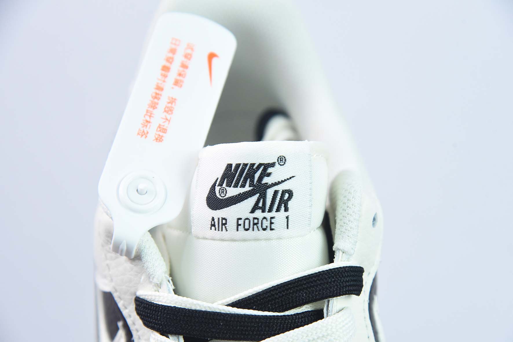 Nike Air Force 1’07 Low"85 Double Swoosh/Beige/Black/Grey"空军一号“皮革米白黑白灰双钩化工”CC2569-077