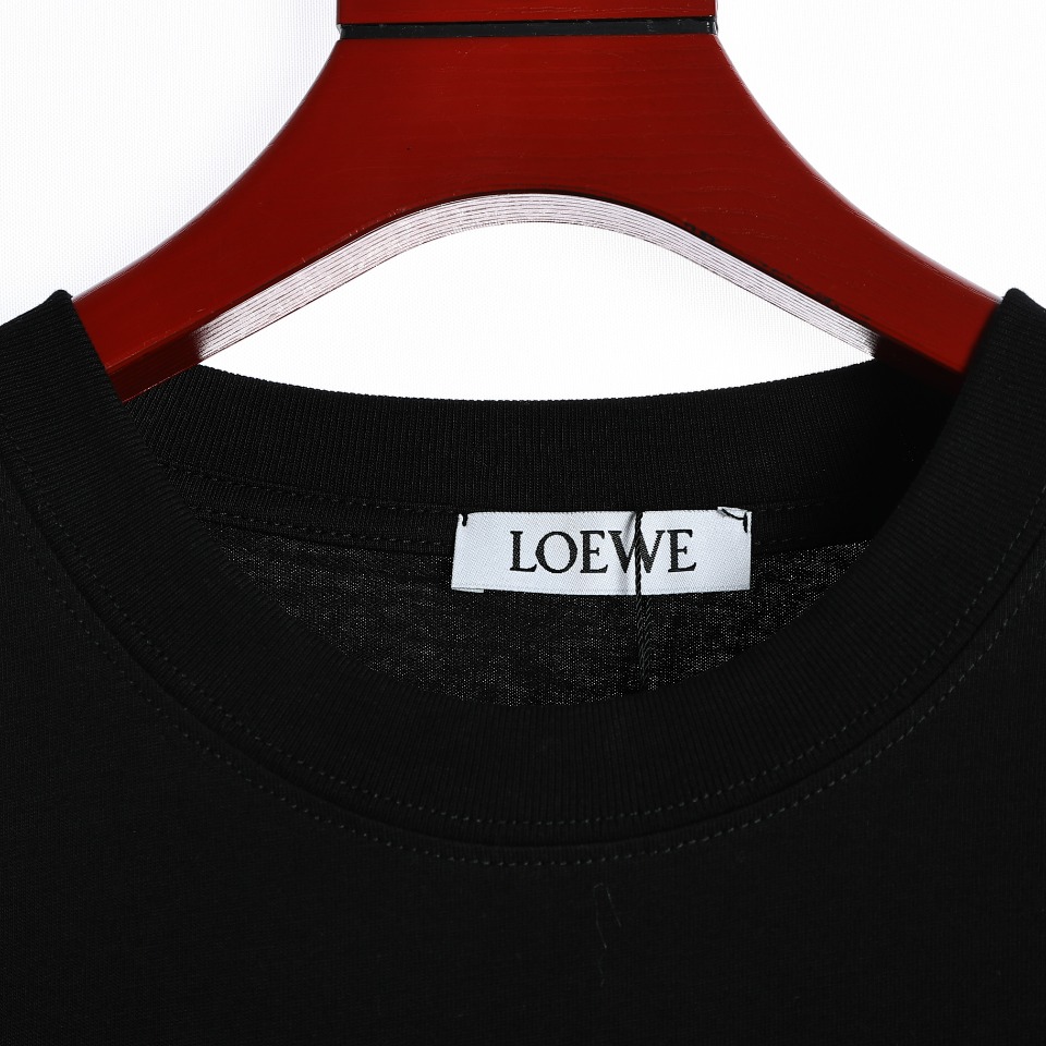 170 Loewe/罗意威 23ss重工刺绣款logo短袖T恤