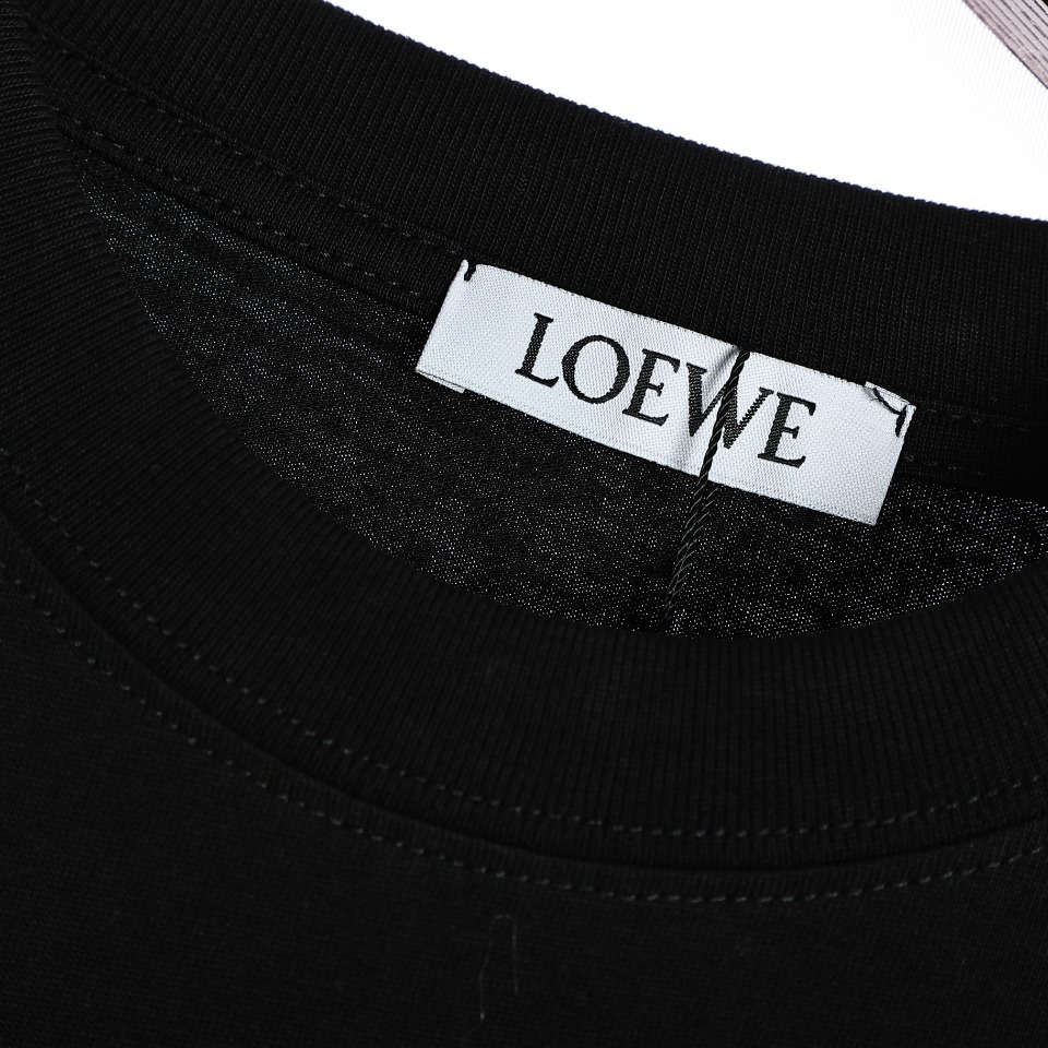 170 Loewe/罗意威 23ss重工刺绣款logo短袖T恤