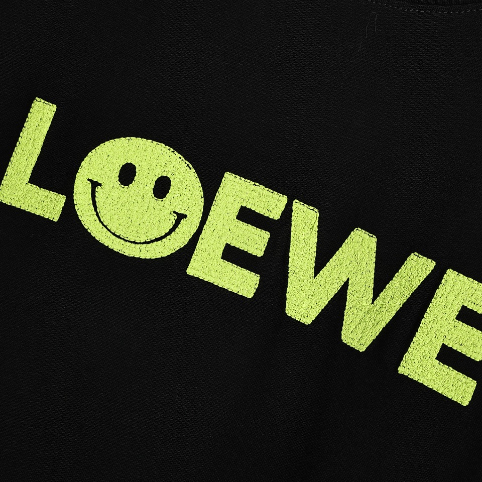 170 Loewe/罗意威 23ss重工刺绣款logo短袖T恤