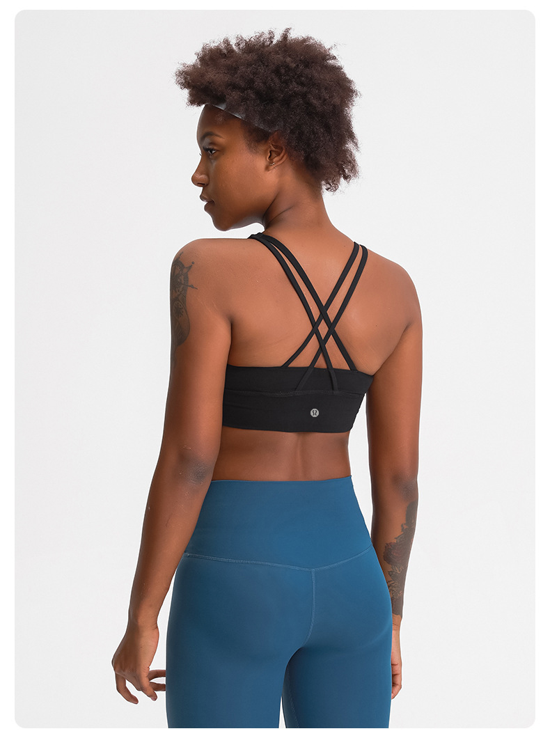 Lululemon Free to Be Serene sports bra yoga orange