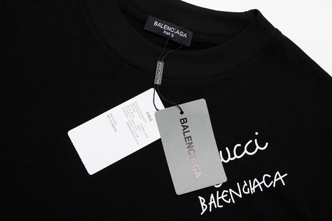 170 高版本Balenciaga巴黎世家/Gucci古驰联名款限定T恤