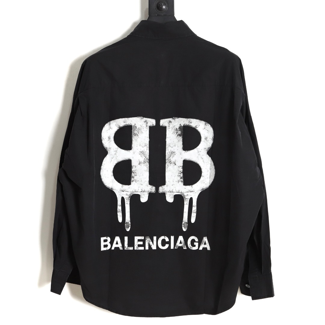 260 Balenciaga 巴黎世家 做旧大字母衬衫