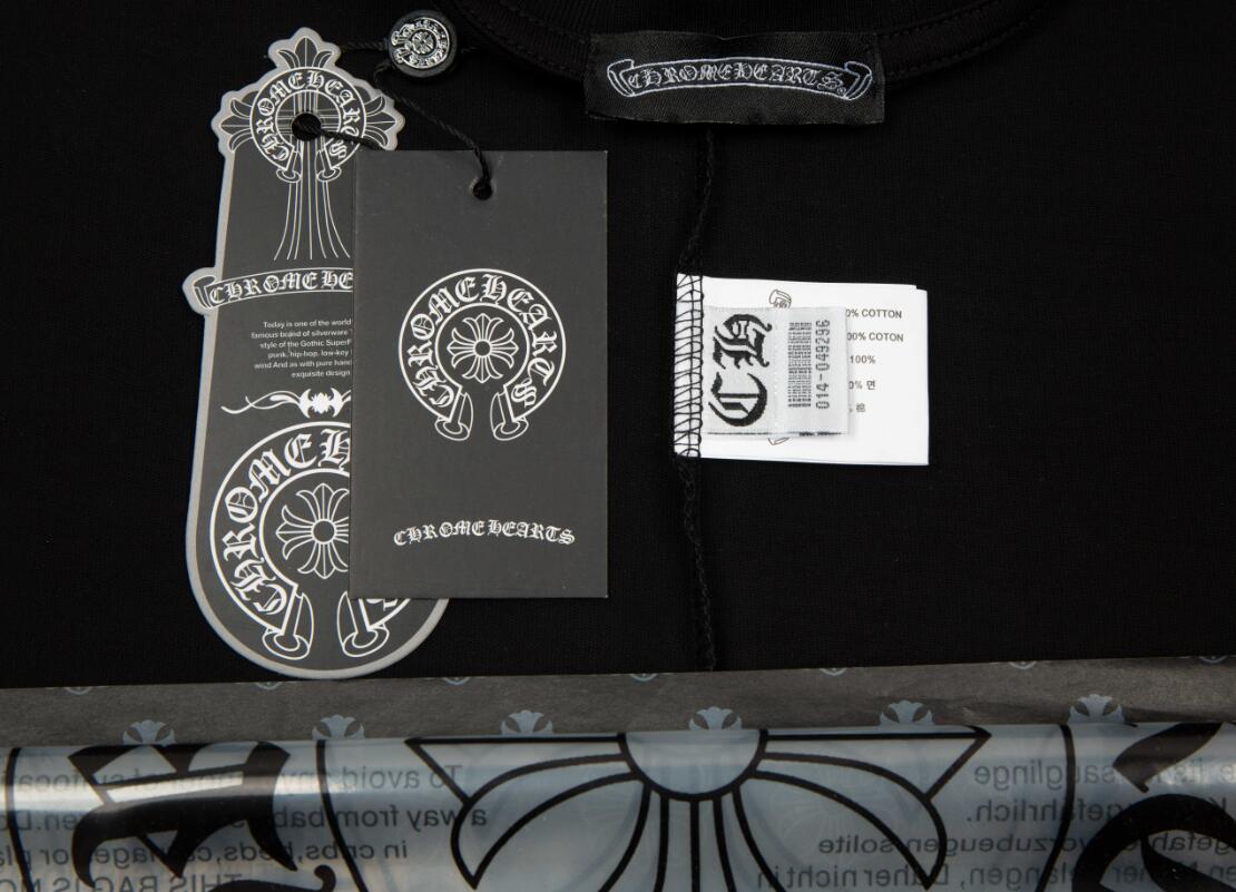 170 高版本Chrome Hearts 克罗心多彩重叠十字印花短袖