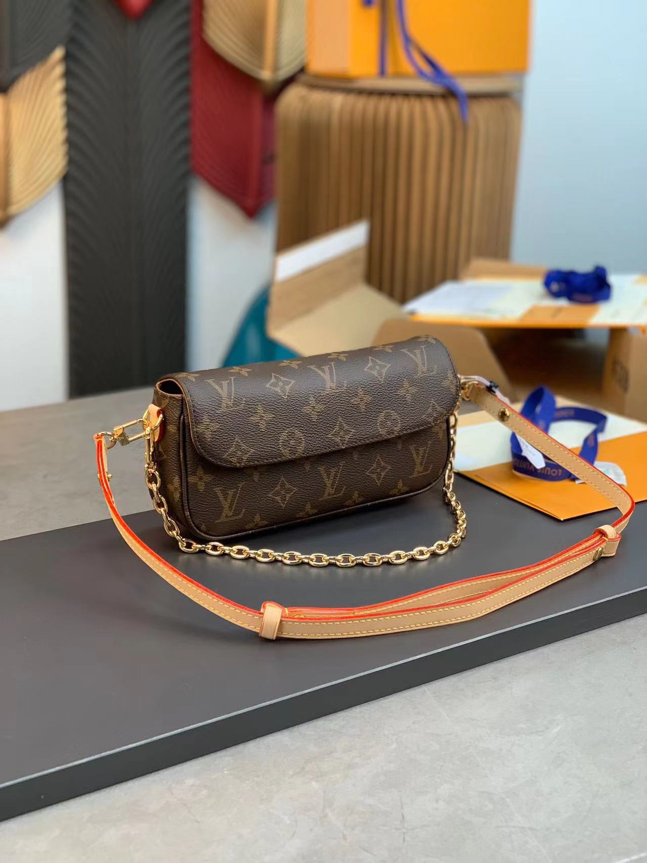 路易威登 Louis Vuitton 高定典藏经典高奢皮具手袋托特包斜挎包女包 #8B2FB803 9