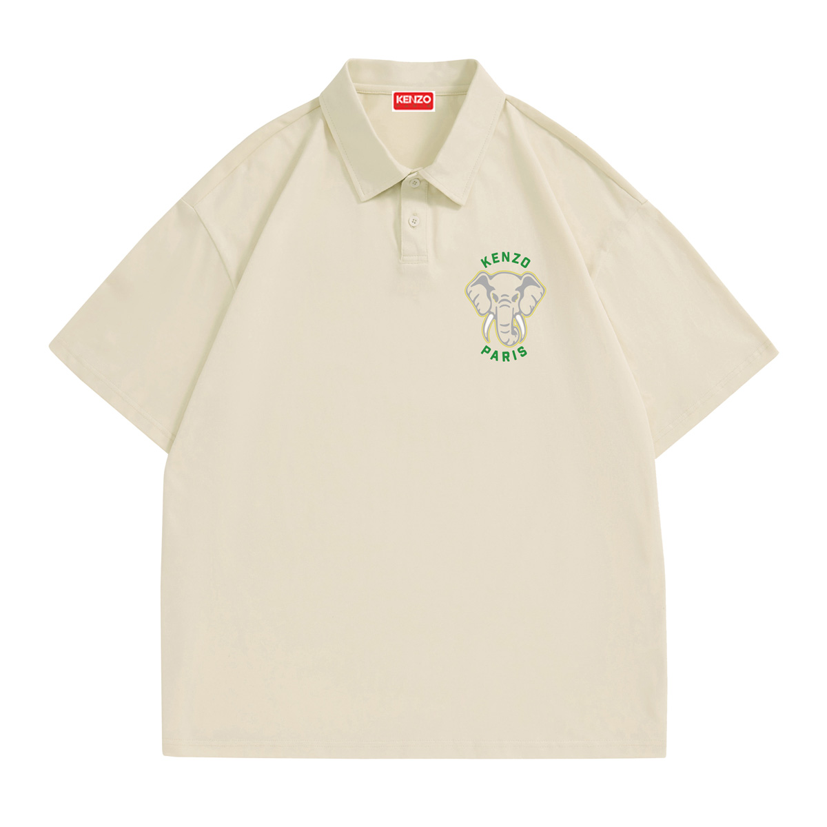 Kenzo camiseta de cuello redondo de manga corta para hombre con pequeño logo de elefante del equipo de la jungla univer…