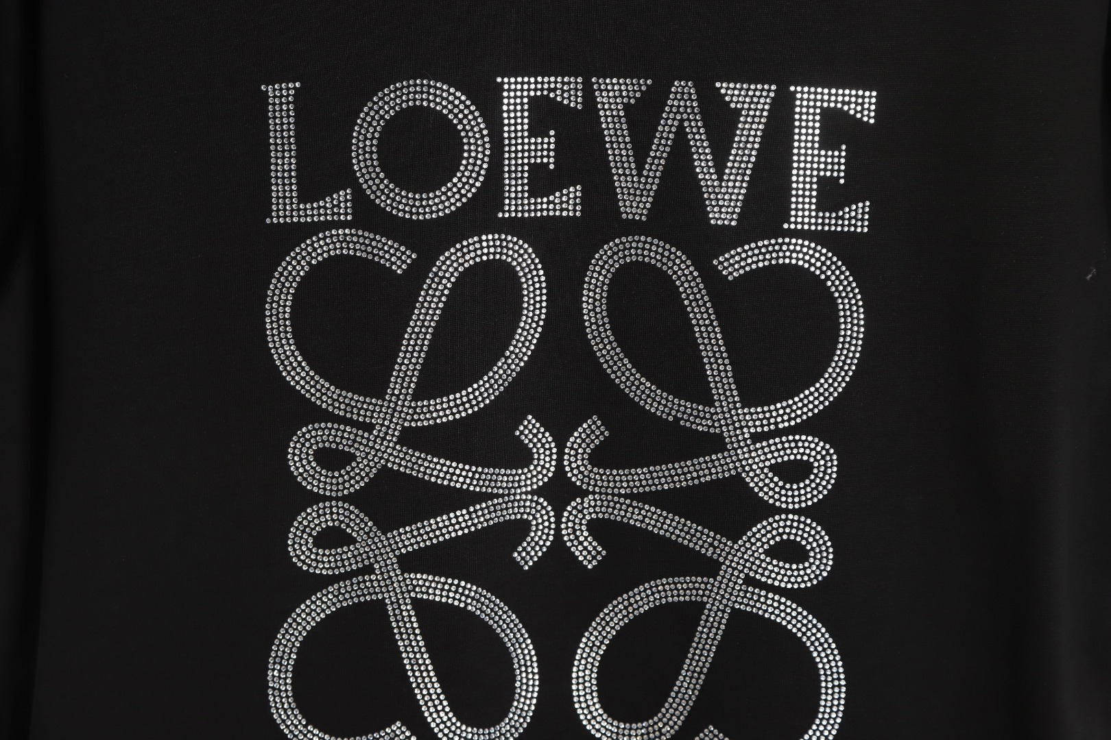 170 Loewe 罗意威 新款烫钻短袖T恤