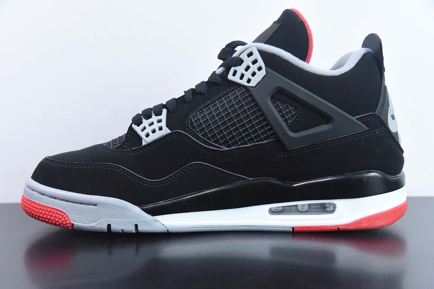 Air Jordan 4 Bred AJ4 黑红公牛 19年复刻运动鞋 货号：308497-060