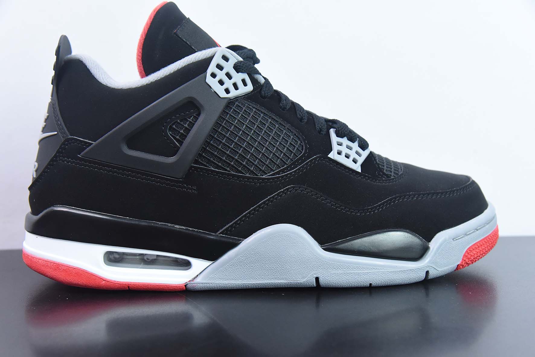 Air Jordan 4 Bred AJ4 黑红公牛 19年复刻运动鞋 货号：308497-060