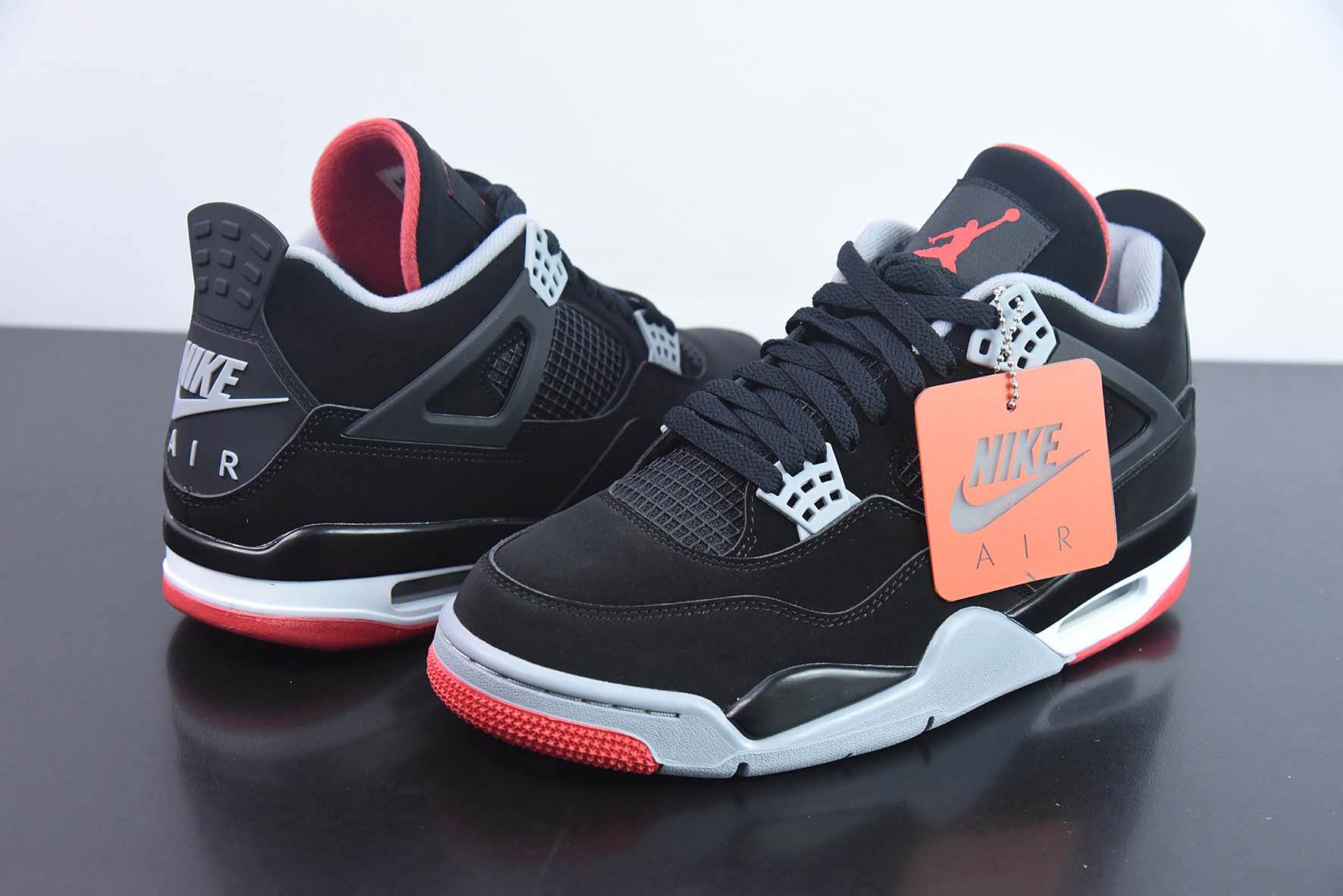 Air Jordan 4 Bred AJ4 黑红公牛 19年复刻运动鞋 货号：308497-060
