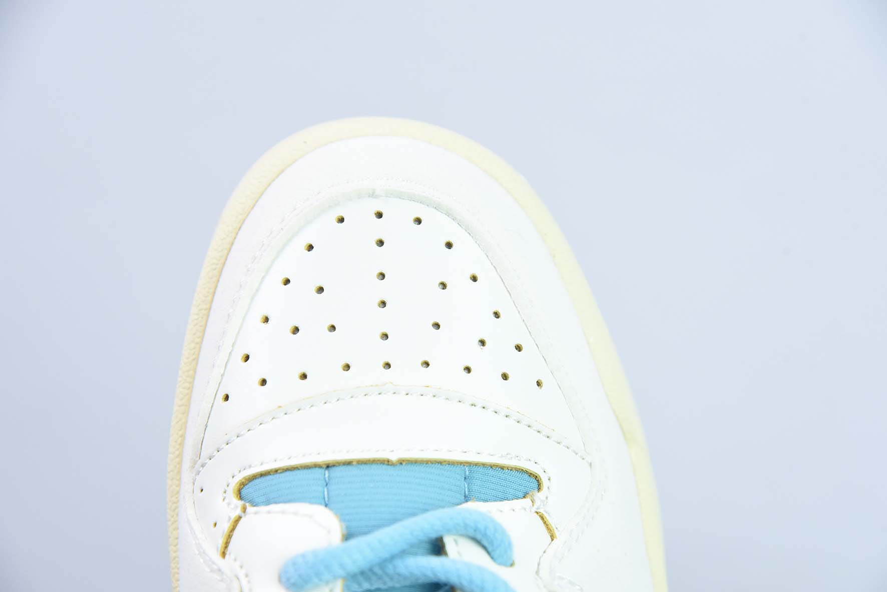 Adidas Forum 84 Low 阿迪 84 CL经典魔术贴复古板鞋 乳白/蓝 货号:FZ6342