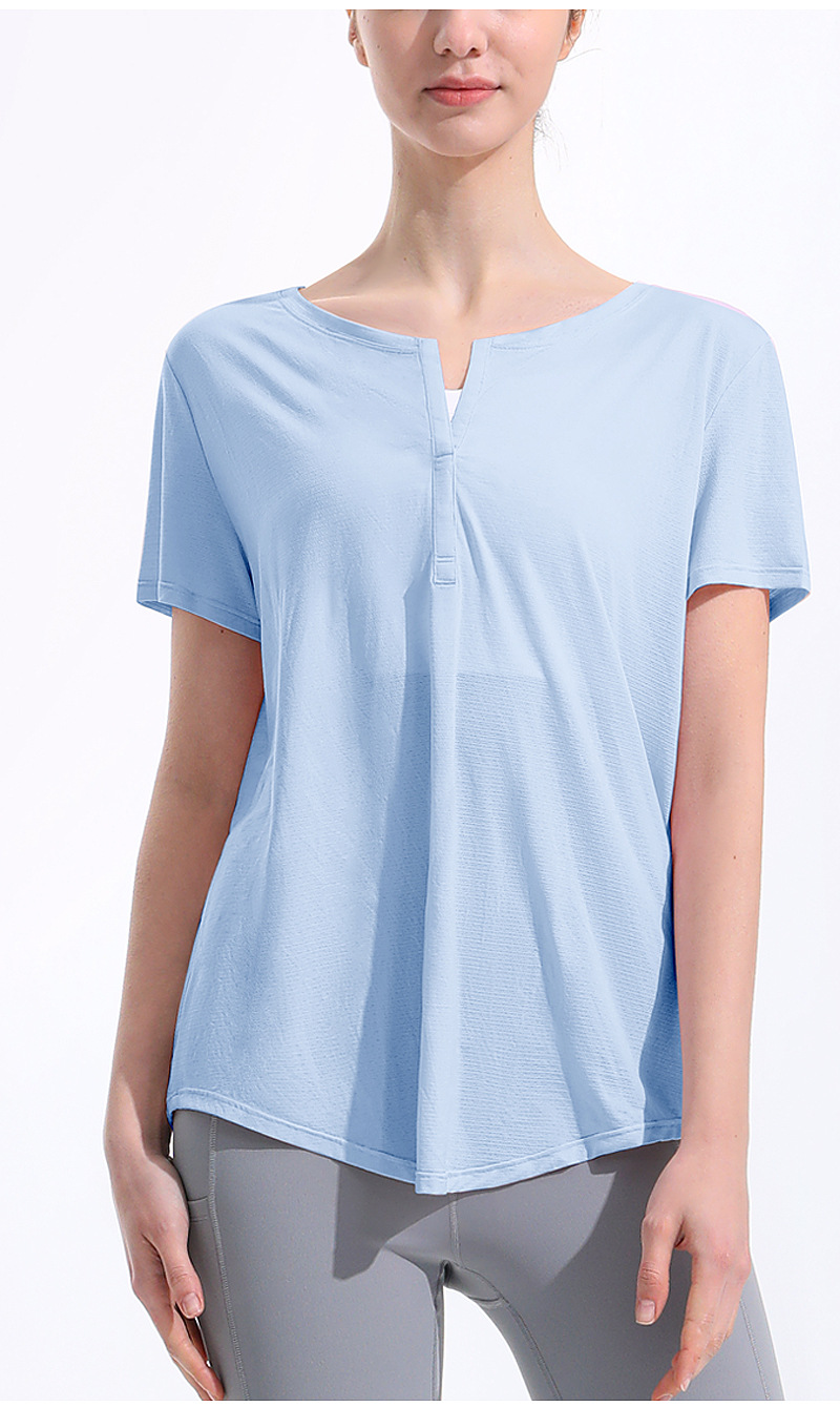 Lululemon t-shirt yoga light blue