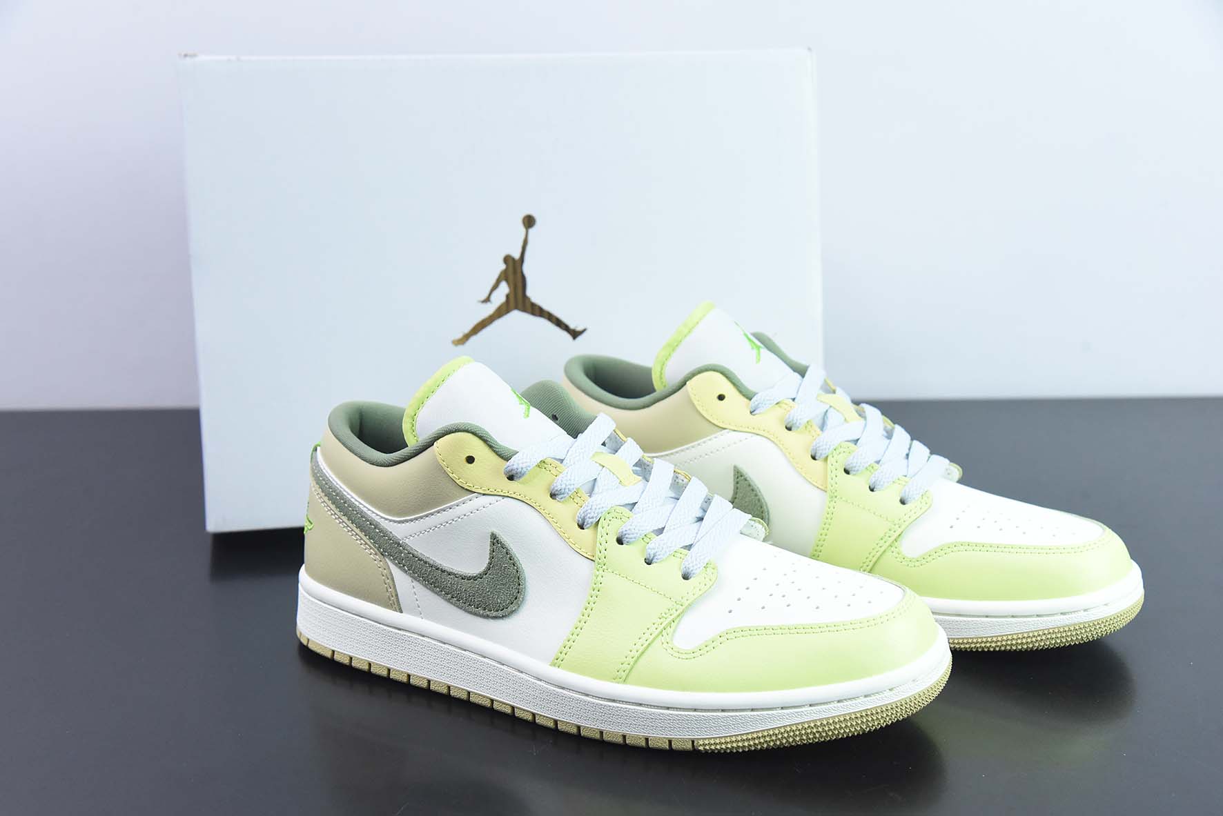 Air Jordan 1 Low 绿白色 乔1低帮文化篮球鞋 货号:FD9906-131