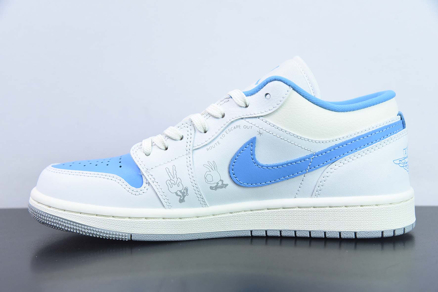 Air Jordan 1 Low 动漫白蓝 乔1低帮文化篮球鞋 货号:FJ7219-441