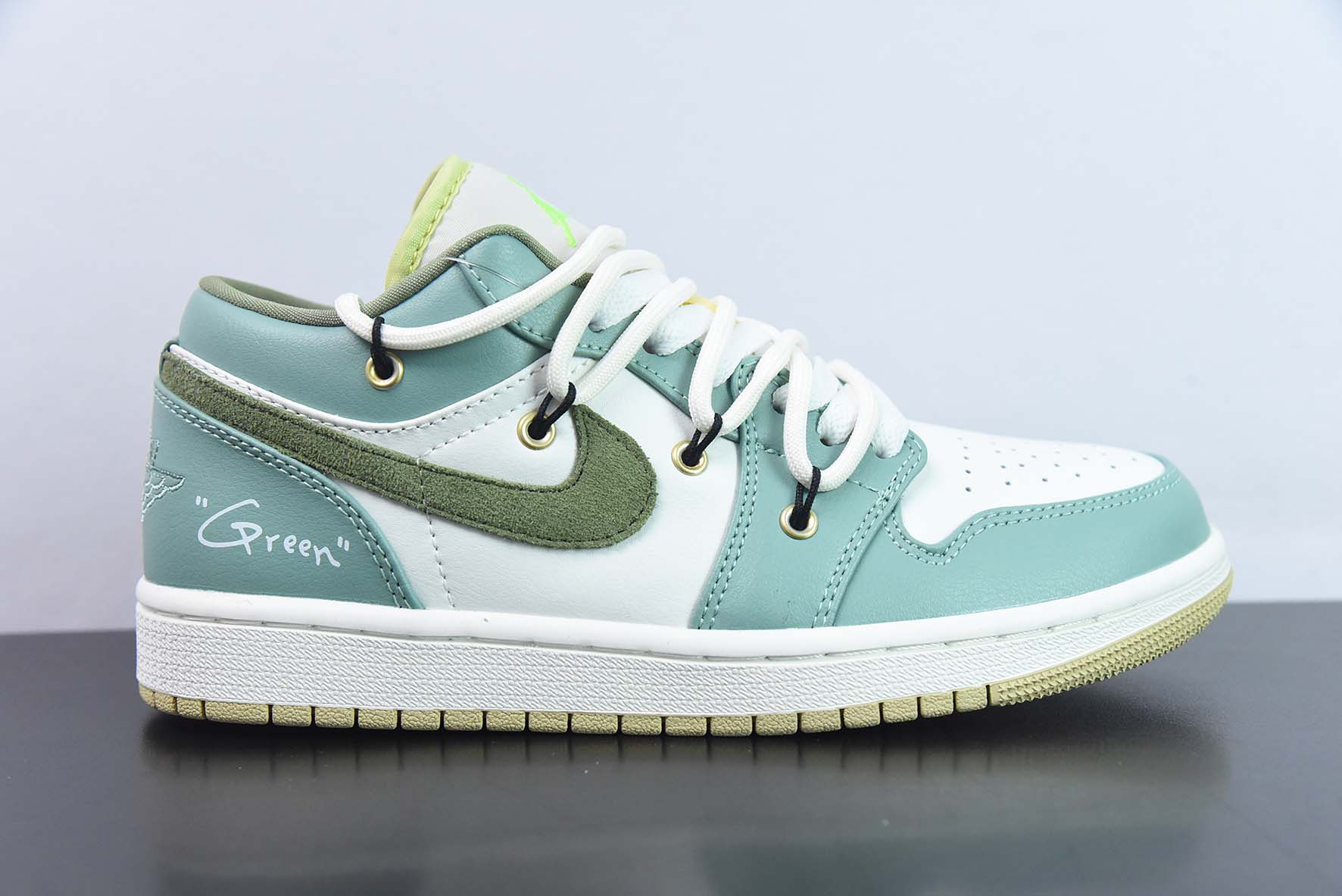 IAJZ19564235 Air Jordan 1 Low con correas, verde oliva, número de producto: FD9906 131, tallas: 35-47
