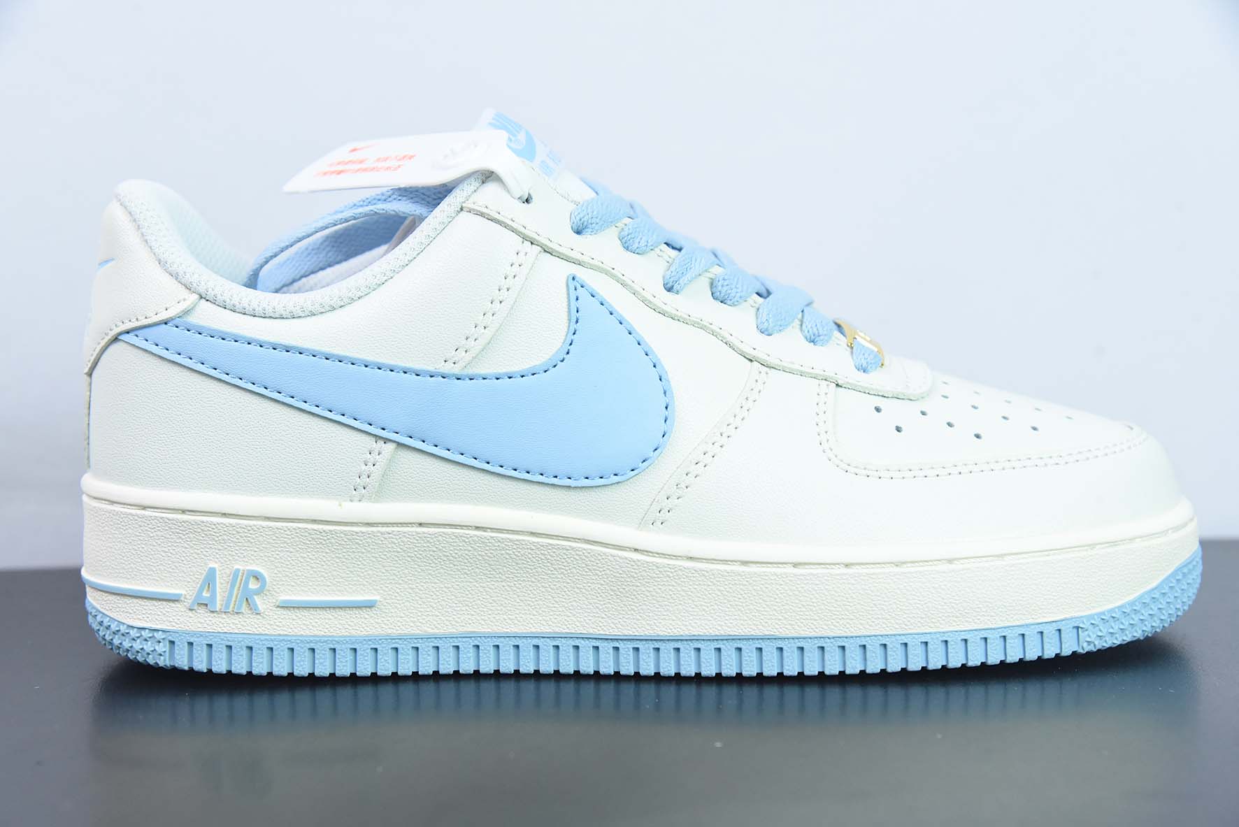 TAU69627435 Nike Air Force 1 Low '07 azul hielo con swoosh grande, zapatilla casual baja, número de producto: S-031, ta…