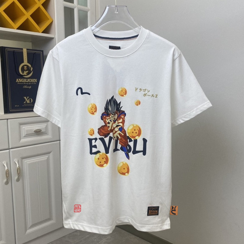 高版本EVISU福神 X 龙珠推出联名系列悟空大M印花短袖
