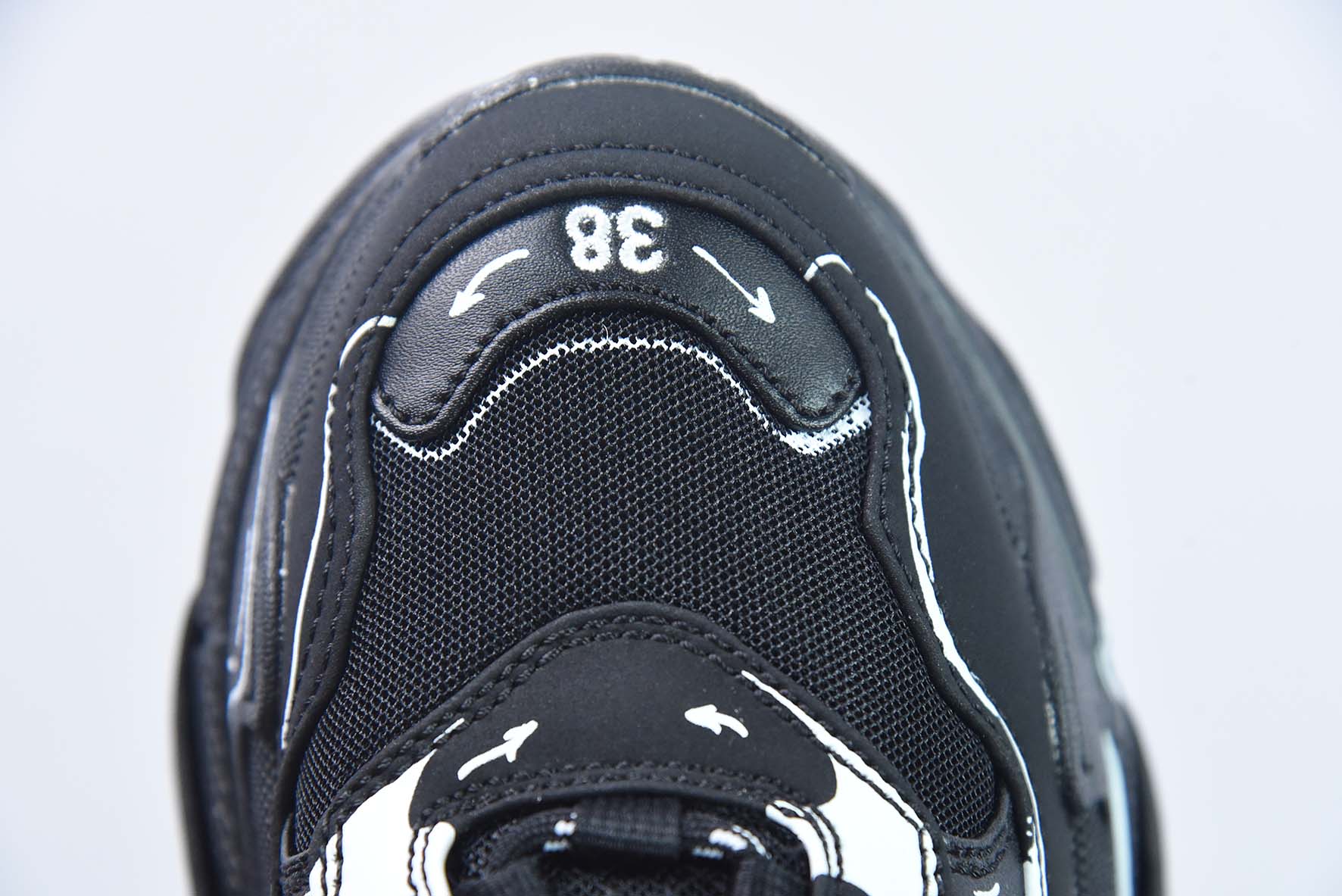 巴黎世家 联名款 涂鸦 印花 一代 1.0 Balenciaga Triple S运动鞋