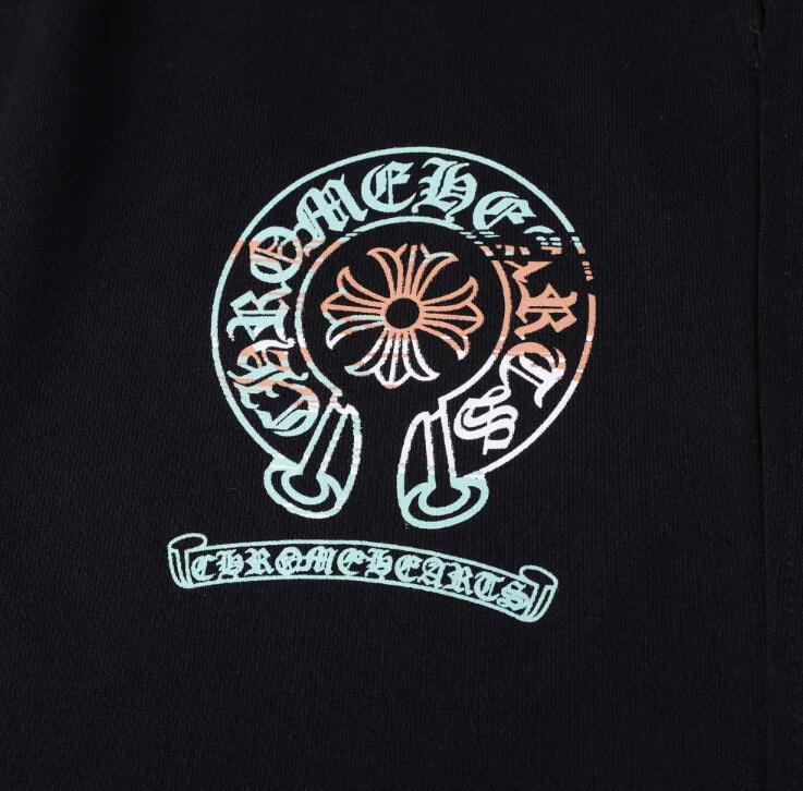 高版本Chrome Hearts 克罗心马蹄印花梵文刺绣短裤