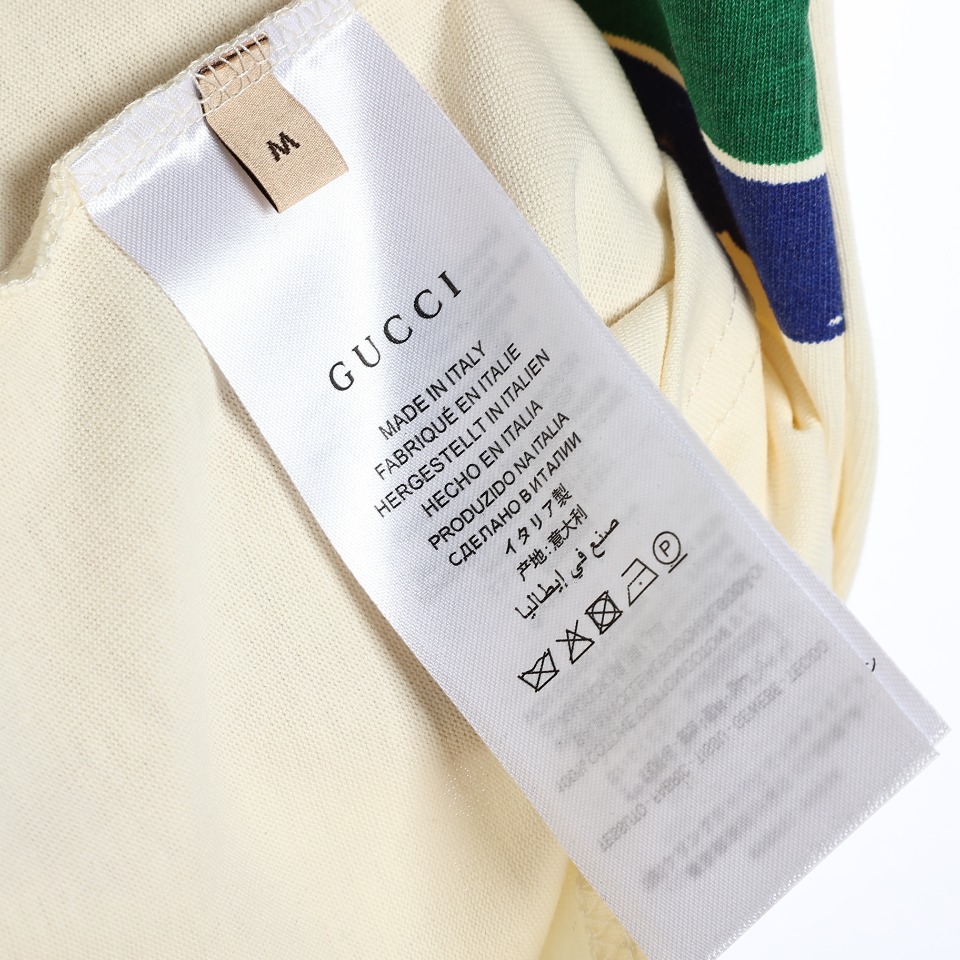 Gucci/古驰限定款1921系列双G手绘涂鸦短袖T恤