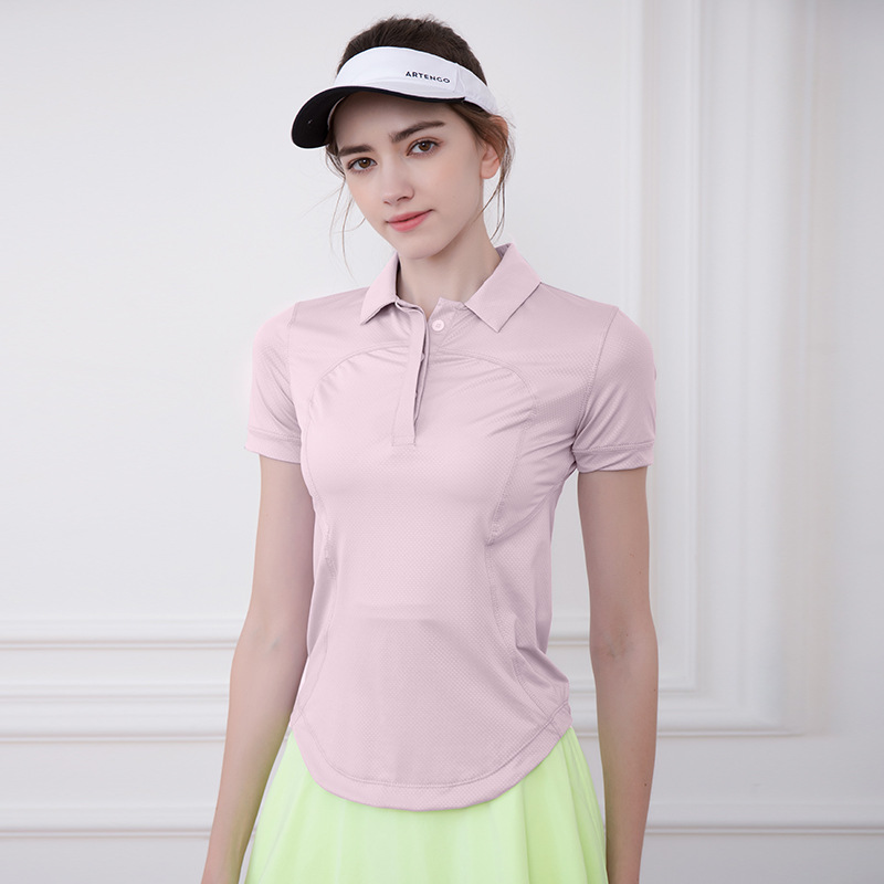 Lululemon t-shirt run white and light pink yoga
