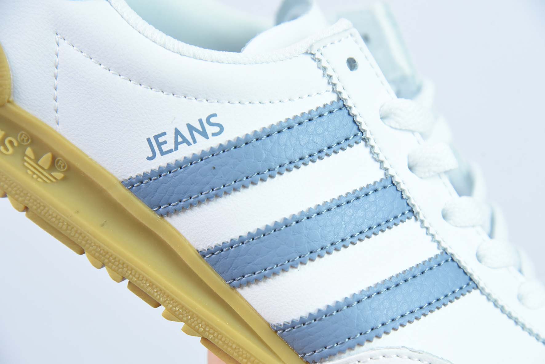 AD Originals Jeans 复古低帮时尚板鞋 米白蓝 货号F36114
