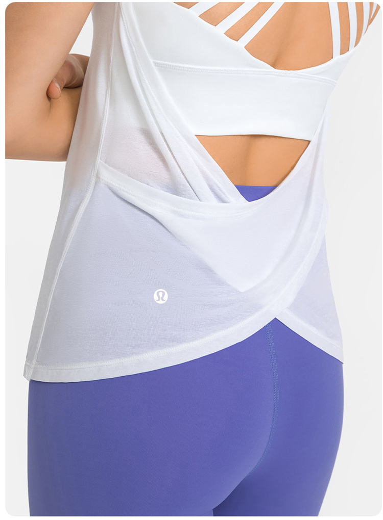 Lululemon tank yoga light yellow