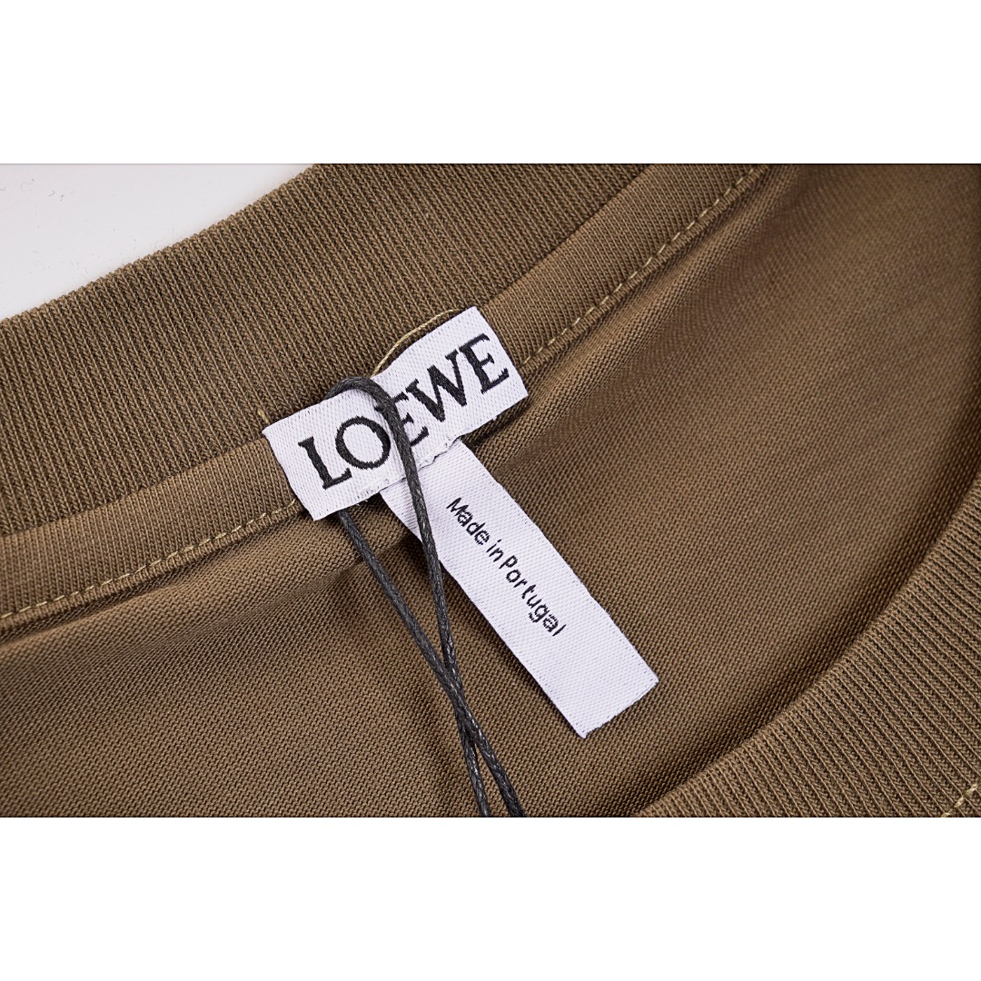 Loewe/罗意威 23ss 凹凸压花logo短袖 D-56056056014