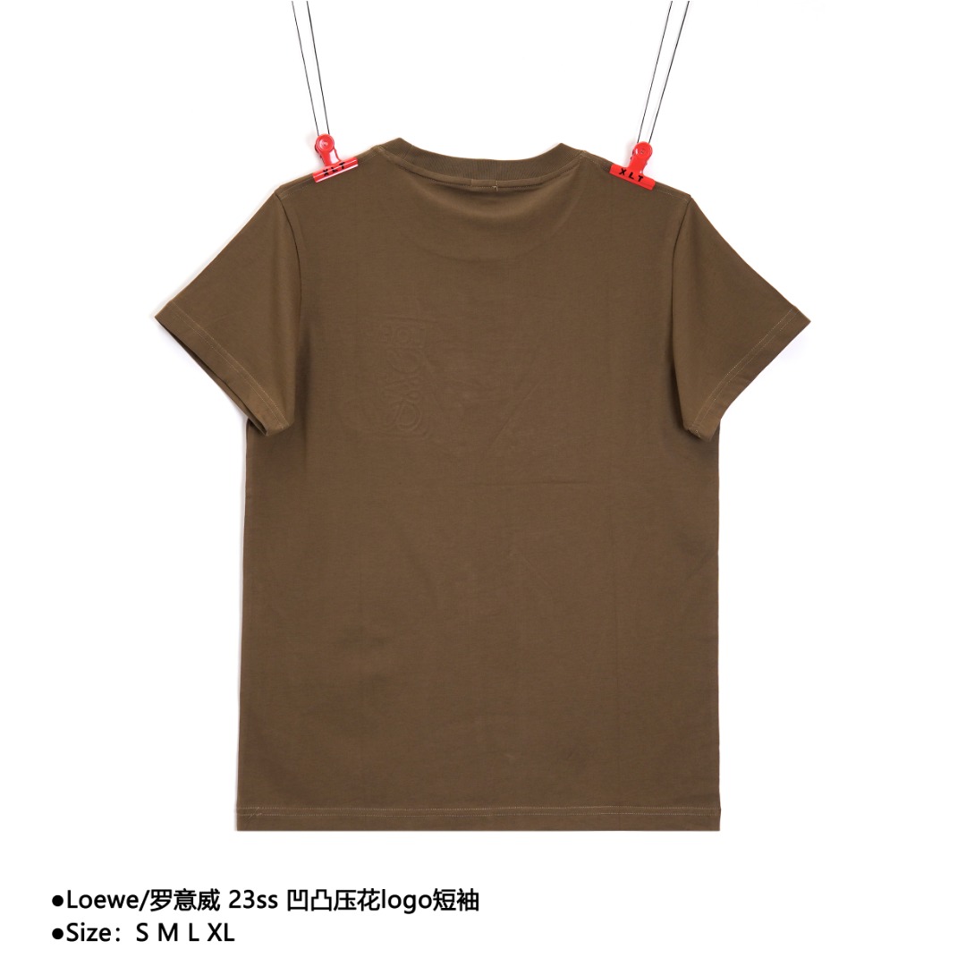 Loewe/罗意威 23ss 凹凸压花logo短袖 D-56056056014