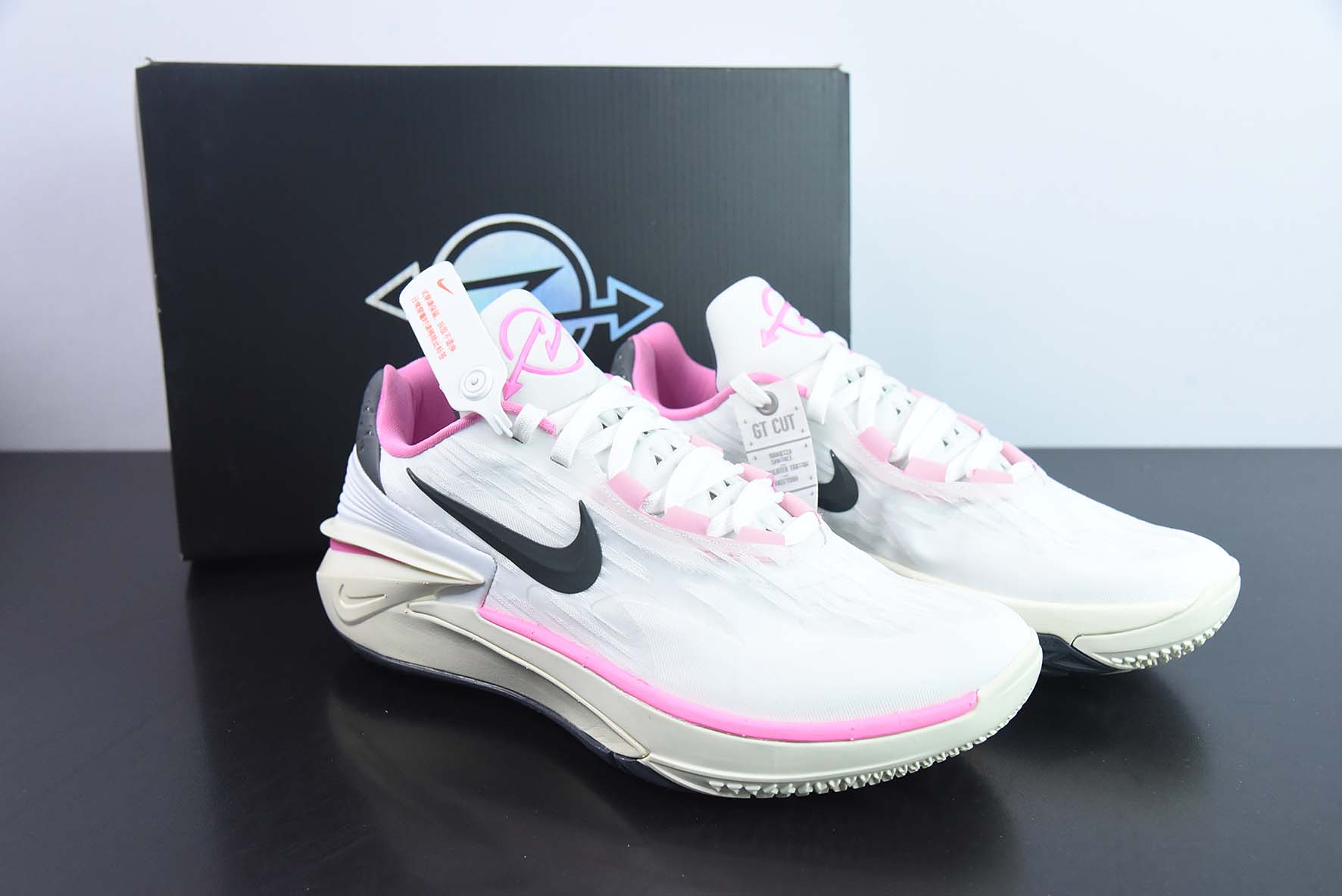 Air Zoom G.T.Cut 2 EP 耐克GT2.0实战系列篮球鞋 白黑粉 货号：FD9905-101