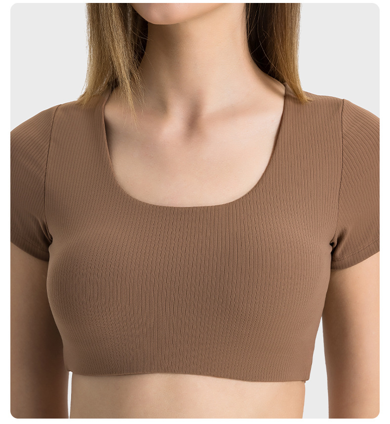 Lululemon t-shirt everyday brown and red yoga