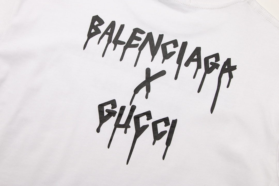 高版本Balenciaga巴黎世家/Gucci古驰联名款限定T恤