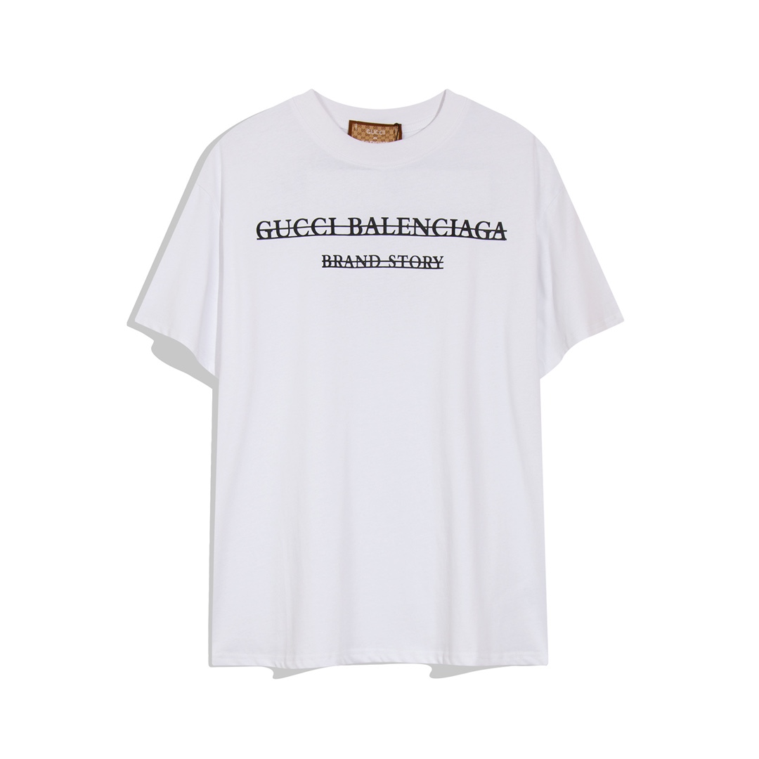 高版本Balenciaga巴黎世家/Gucci古驰联名款限定T恤