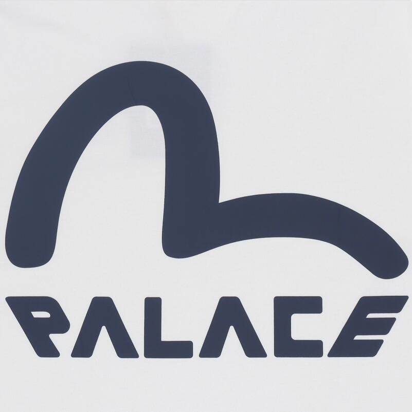 高版本王一博同款Evisu福神 X Palace联名款大logo字母印花短袖T恤