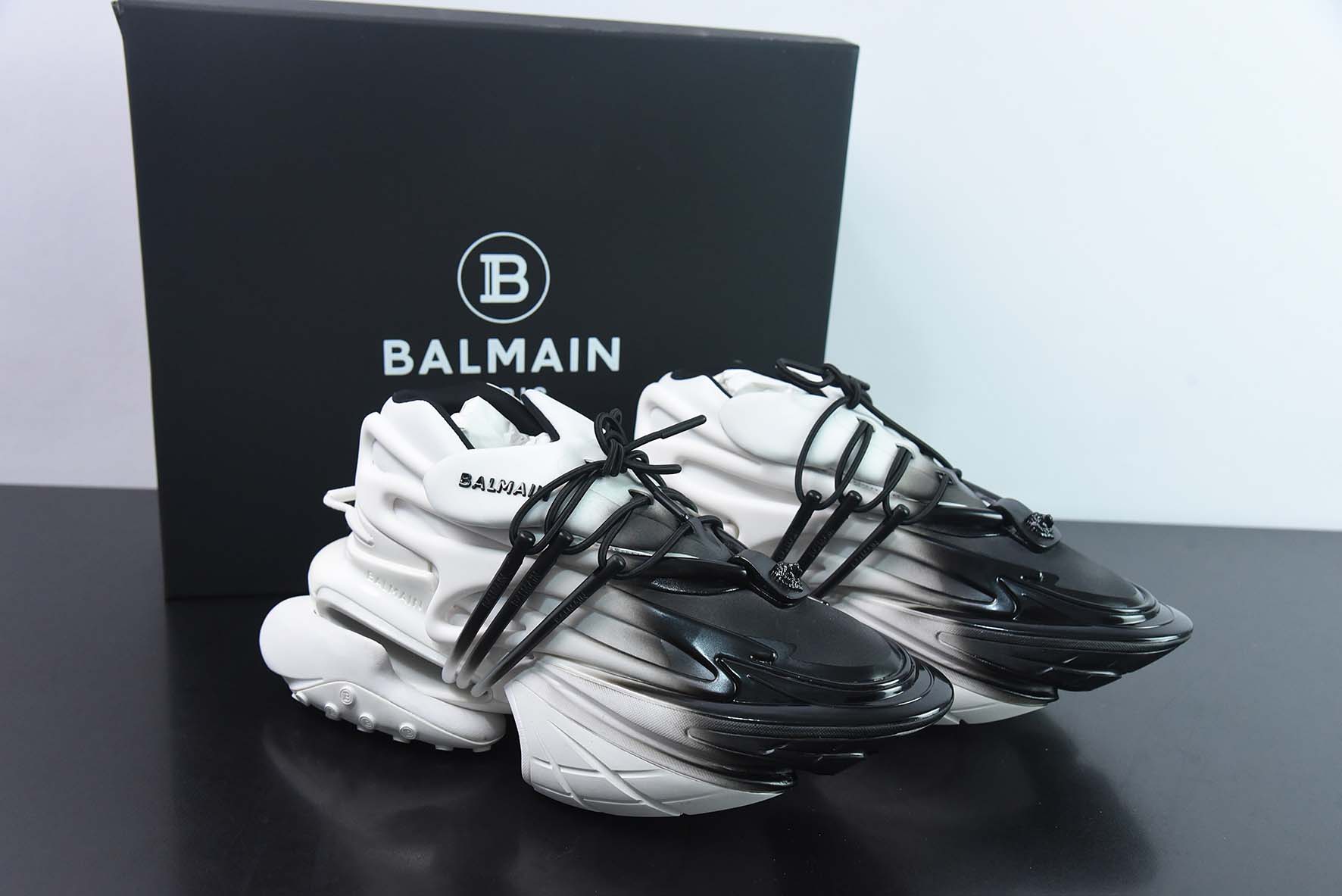 巴尔曼 Balmain Unicorn Low Sneakers 独角兽系列低帮增高厚前卫老爹风休闲运动慢跑鞋