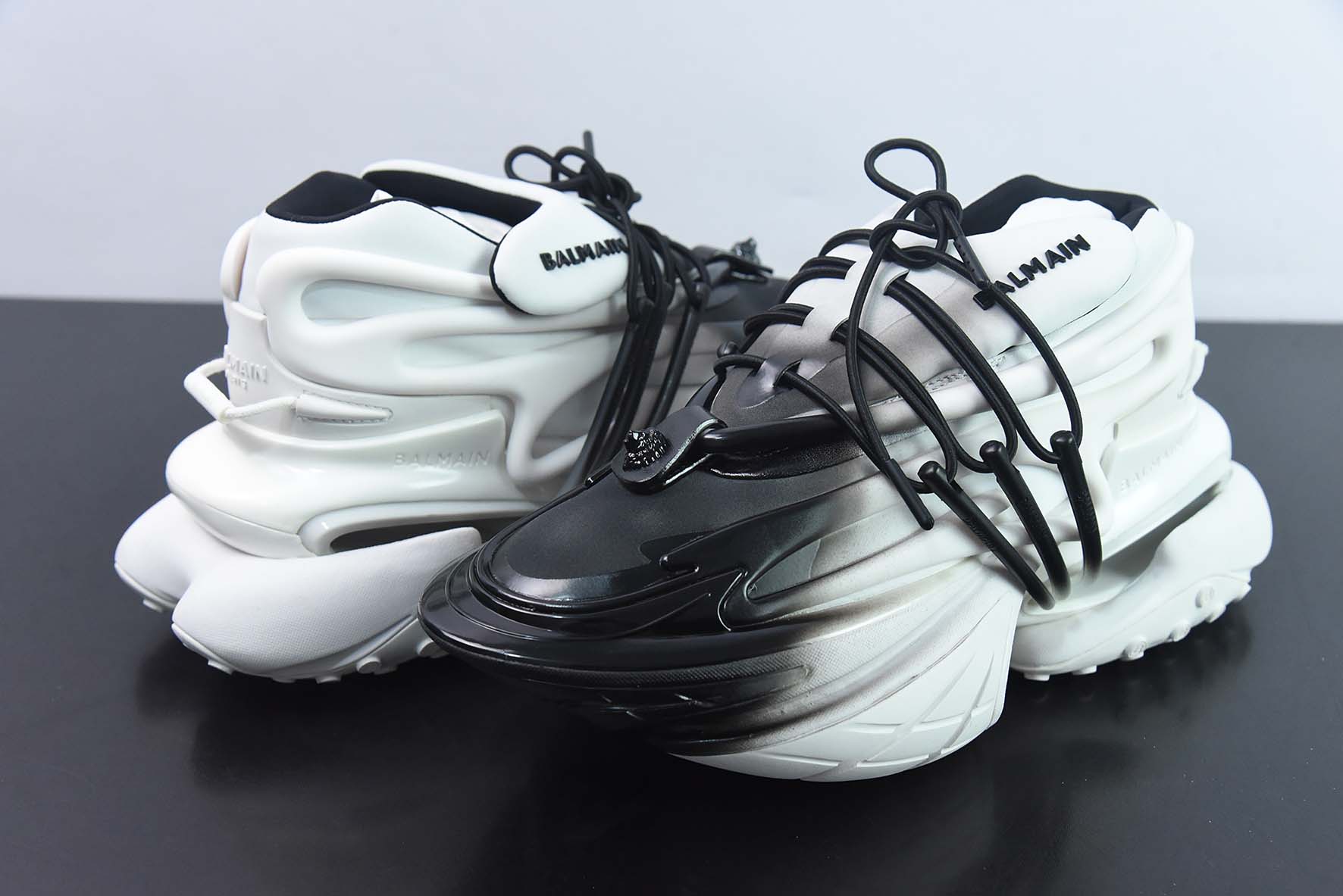 巴尔曼 Balmain Unicorn Low Sneakers 独角兽系列低帮增高厚前卫老爹风休闲运动慢跑鞋