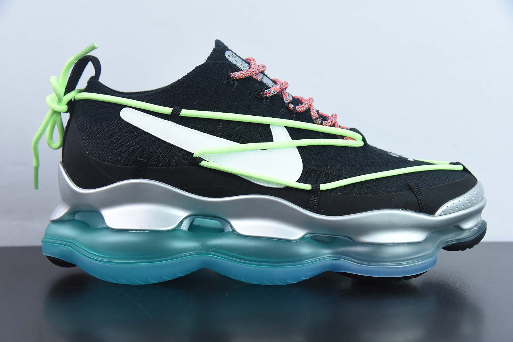 Nike Vapor Max 黑银蓝 蒸汽大气垫慢跑鞋货号：FN8884-013