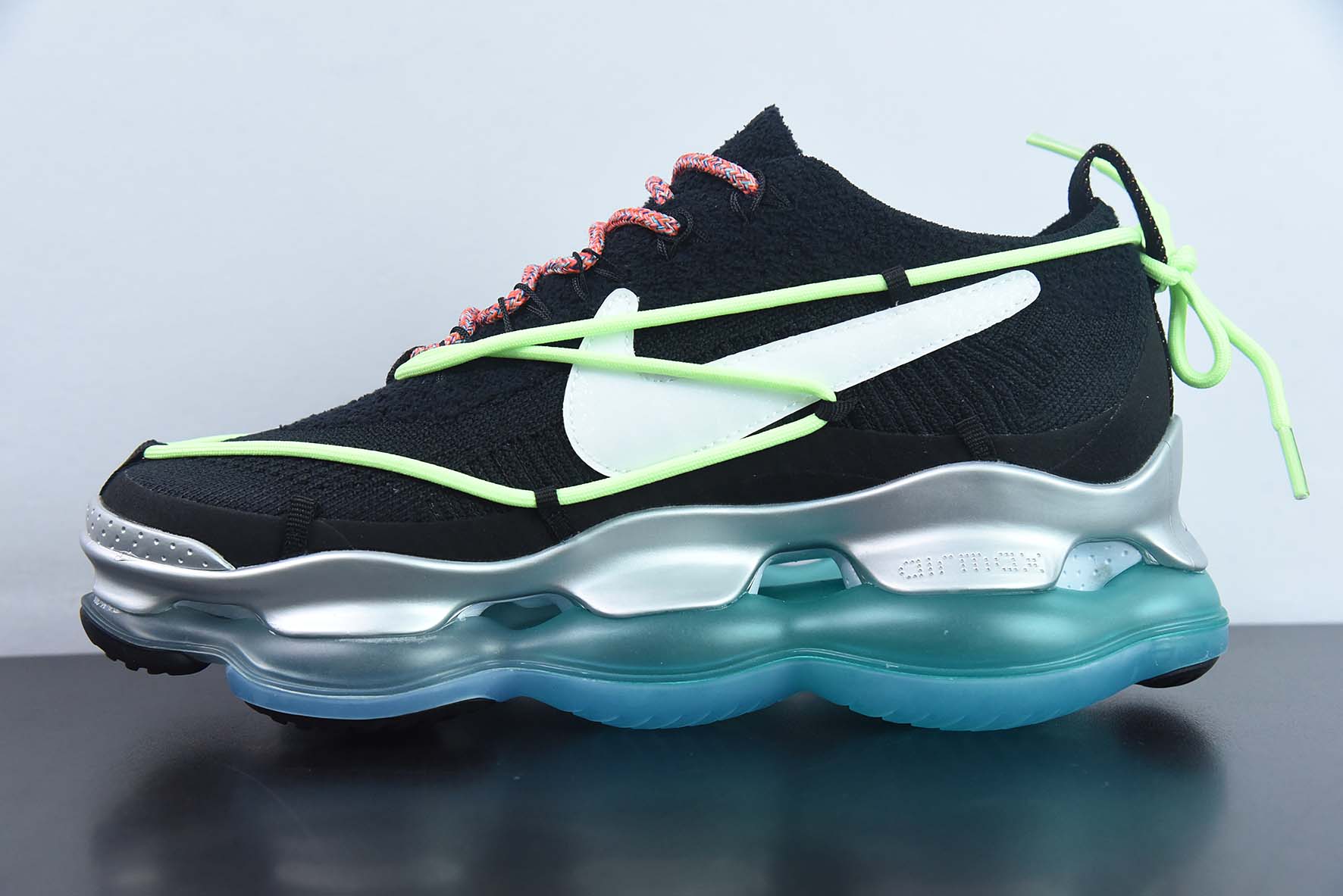 Nike Vapor Max 黑银蓝 蒸汽大气垫慢跑鞋货号：FN8884-013