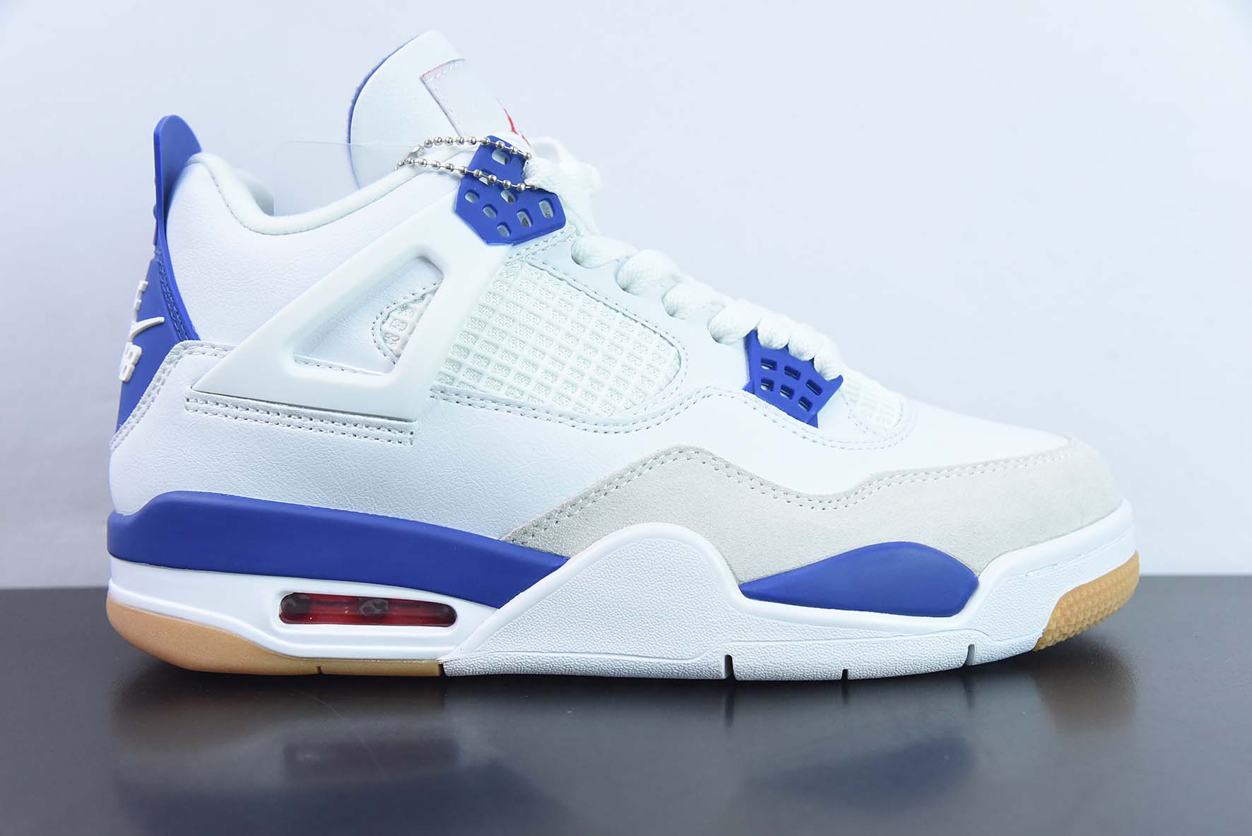 Air Jordan 4 Retro AJ4 白蓝生胶运动鞋 货号: DR5415 105