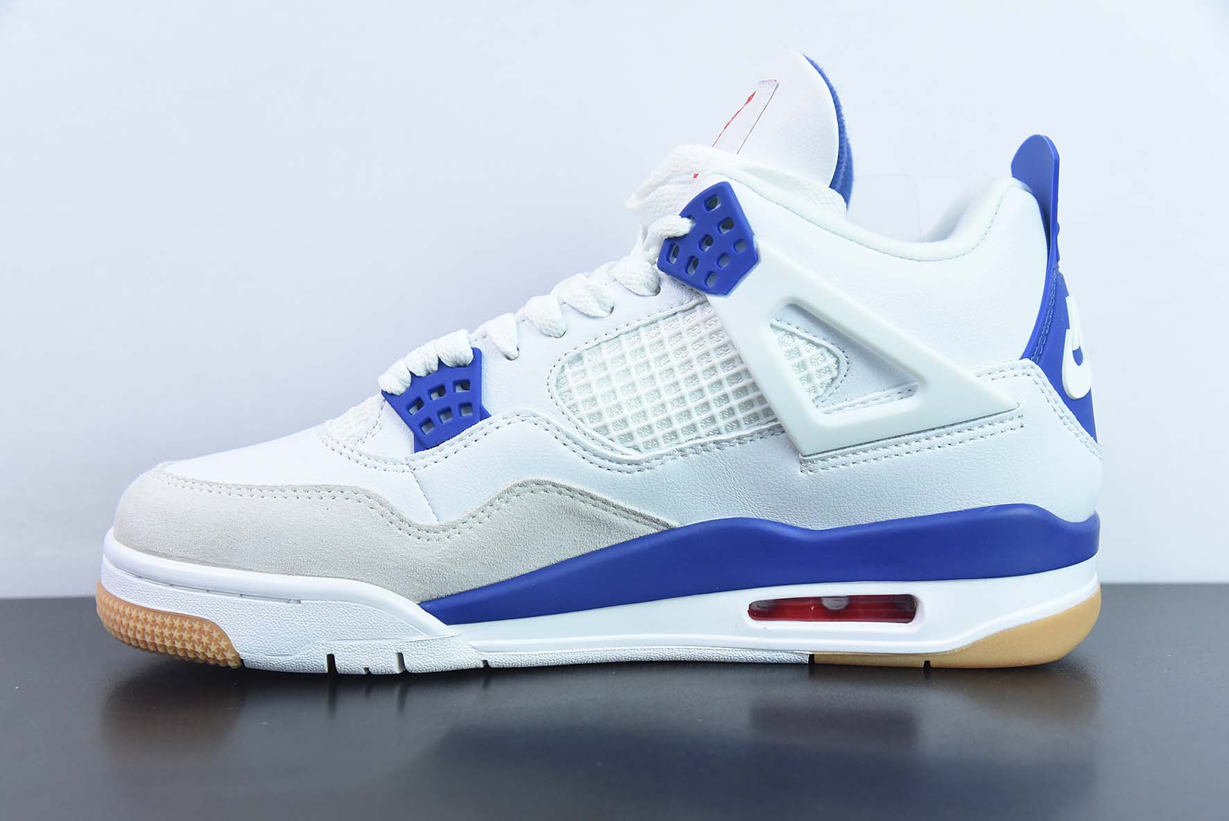 Air Jordan 4 Retro AJ4 白蓝生胶运动鞋 货号: DR5415 105