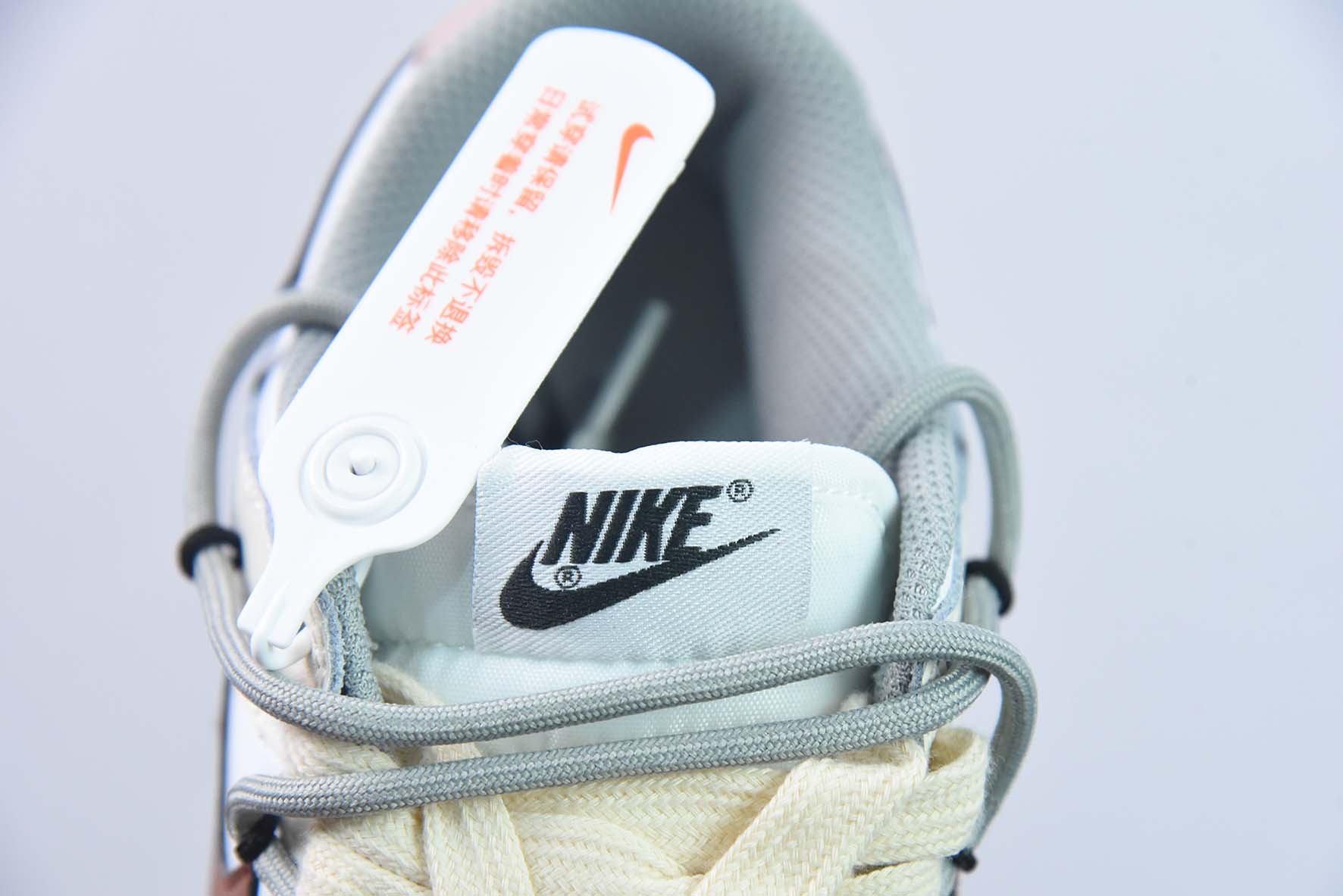 Nike SB Dunk Low “Habibi” 杏仁白 定制绑带 扣篮系列复古低帮休闲运动滑板板鞋货号:DD1503117