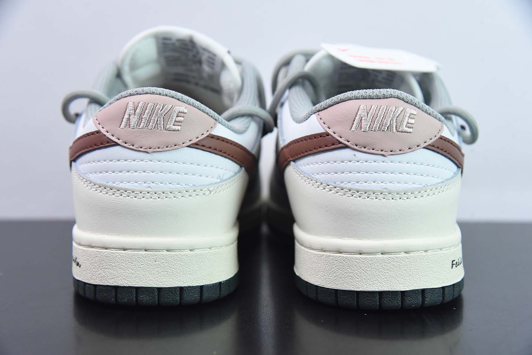 Nike SB Dunk Low “Habibi” 杏仁白 定制绑带 扣篮系列复古低帮休闲运动滑板板鞋货号:DD1503117