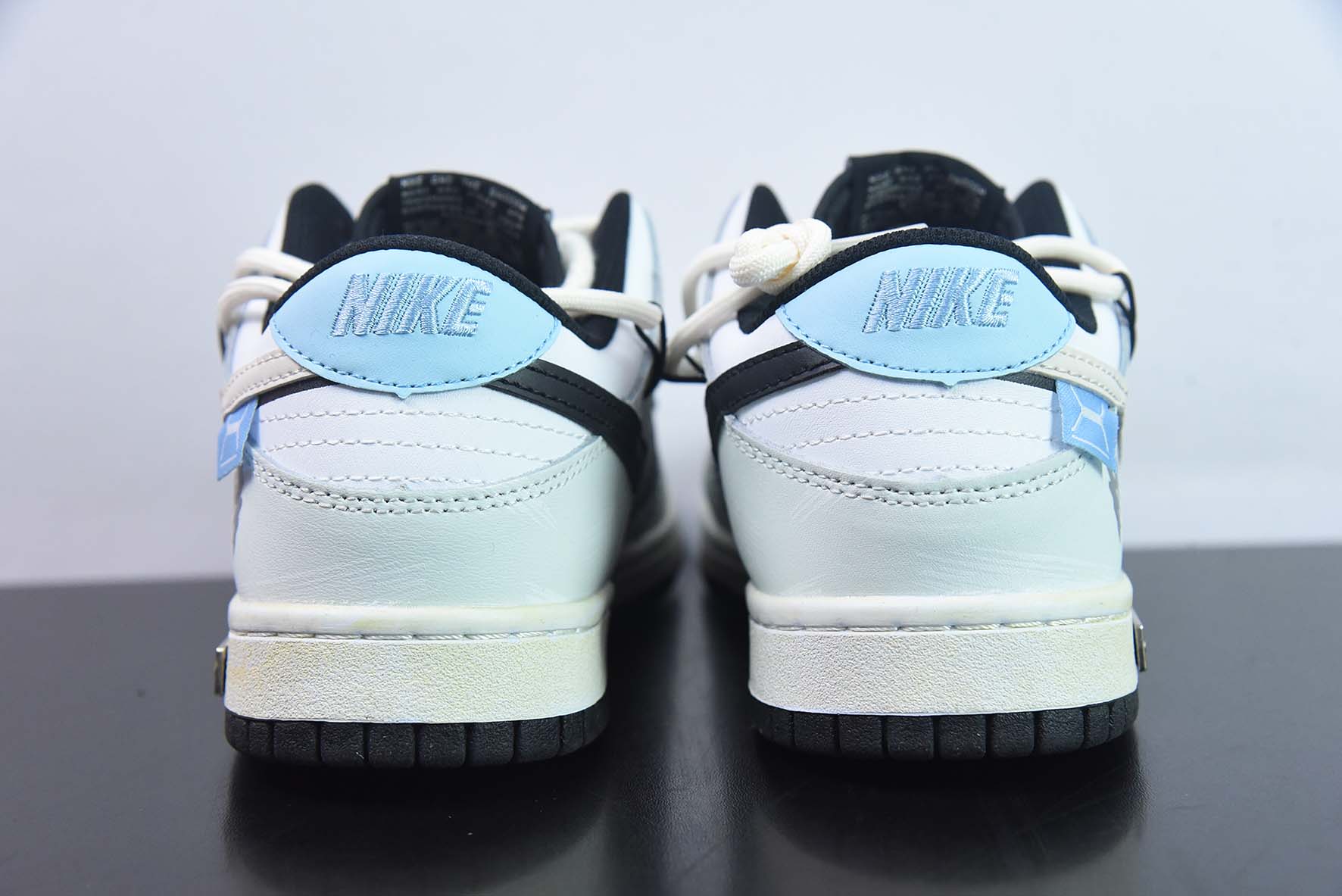 Nike SB Dunk Low  定制绑带 扣篮系列复古低帮休闲运动滑板板鞋